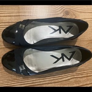 Anne Klein Sport Black Patent Flat